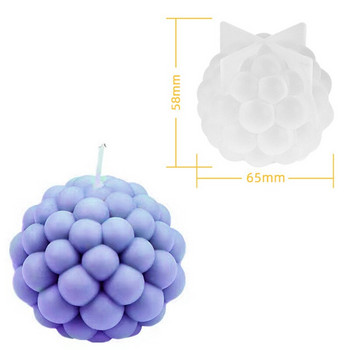 Cube Bubble Ball Κερί Καλούπι Γεωμετρικό Σαπούνι Εποξειδικής Ρητίνης Γύψινο καλούπι σοκολάτας Χειροποίητο κερί σόγιας Εργαλείο κατασκευής καλουπιών φοντάν