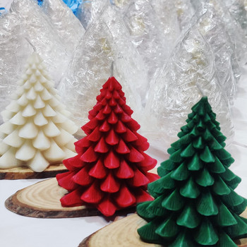Χριστουγεννιάτικο αρωματικό καλούπι κεριών σιλικόνης DIY Χριστουγεννιάτικο δέντρο με γύψο ρητίνης χειροτεχνία κατασκευής καλουπιών Χειροποίητο σαπούνι φόρμα σοκολάτας προμήθειες