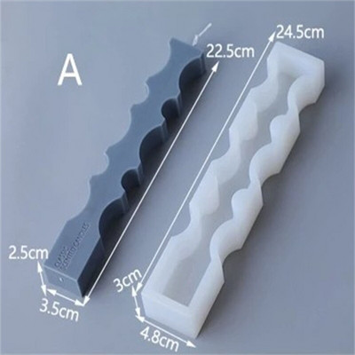 Σπειροειδής Μακρύς Πόλος Κερί Σιλικόνης για DIY Γεωμετρία Στρογγυλό Κερί Κατασκευή Ρητίνης Καλούπι Σαπουνιού Χειροποίητο Δώρο Διακόσμηση σπιτιού