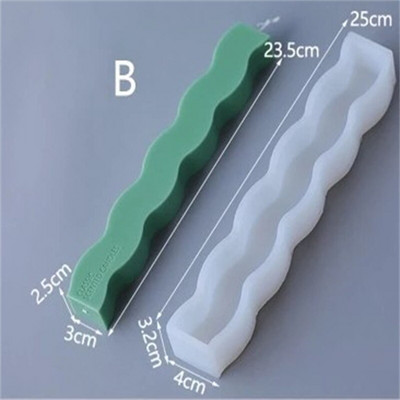 Σπειροειδής Μακρύς Πόλος Κερί Σιλικόνης για DIY Γεωμετρία Στρογγυλό Κερί Κατασκευή Ρητίνης Καλούπι Σαπουνιού Χειροποίητο Δώρο Διακόσμηση σπιτιού