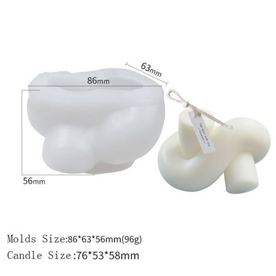 Σπειροειδής Μακρύς Πόλος Κερί Σιλικόνης για DIY Γεωμετρία Στρογγυλό Κερί Κατασκευή Ρητίνης Καλούπι Σαπουνιού Χειροποίητο Δώρο Διακόσμηση σπιτιού