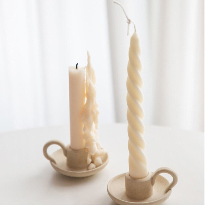 Σπειροειδής Μακρύς Πόλος Κερί Σιλικόνης για DIY Γεωμετρία Στρογγυλό Κερί Κατασκευή Ρητίνης Καλούπι Σαπουνιού Χειροποίητο Δώρο Διακόσμηση σπιτιού