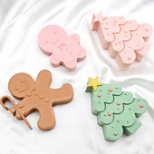 Jõulupuu silikoonküünla vorm isetegemine ingverileib Mees lumememm küünal šokolaadi seebi vaigu vormimine kingitused käsitöö kodusisustus