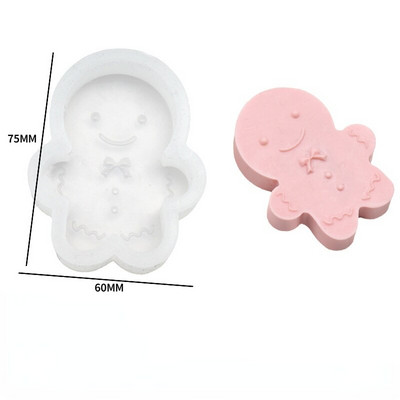 Jõulupuu silikoonküünla vorm isetegemine ingverileib Mees lumememm küünal šokolaadi seebi vaigu vormimine kingitused käsitöö kodusisustus