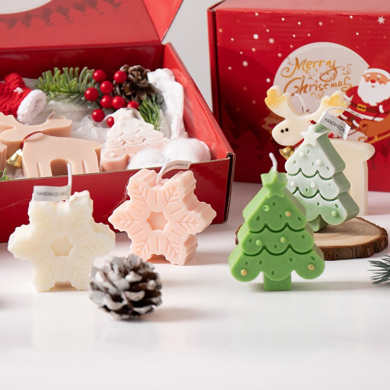 Jõulupuu silikoonküünla vorm isetegemine ingverileib Mees lumememm küünal šokolaadi seebi vaigu vormimine kingitused käsitöö kodusisustus