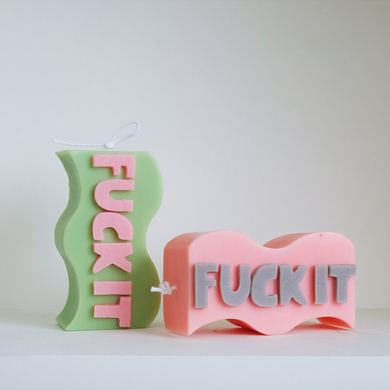 3D Letters Waves Καλούπι κεριού πυριτίου DIY Γεωμετρικό αρωματικό κερί κατασκευής ρητίνης Κερί κατασκευής δώρων Προμήθειες χειροτεχνίας Διακόσμηση σπιτιού