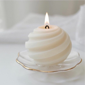 Креативна топка Свещ Силиконова форма Направи си сам Проста геометрия Ароматна мазилка Изработка на свещи от сапун Подаръци Занаяти Консумативи за домашен декор