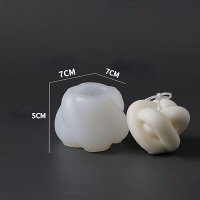 Kūrybinė rutulinė žvakė, silikoninė forma, pasidaryk „pasidaryk pats“ paprastos geometrijos aromatinio gipso muilo žvakių kūrimas dovanos amatų namų dekoro reikmenys