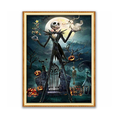 Tim Burton DIY Cross Stitch 11CT Κιτ κεντήματος Σετ χειροτεχνίας βελονιάς Εκτυπωμένος καμβάς βαμβακερό νήμα Διακόσμηση σπιτιού Χονδρική