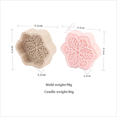 Νέο μεγάλο χριστουγεννιάτικο καλούπι κερί για νιφάδες χιονιού Pentagram Snowflake Flower Σαπούνι Ice Cube Resin Εποξειδική φόρμα ψησίματος Χριστουγεννιάτικη διακόσμηση Δώρα