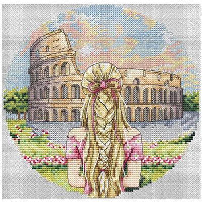 Tüdrukute reisimustrid loendatavad ristpisted 11CT 14CT 16CT 18CT hulgimüük Hiina ristpistete komplekt tikandi näputöökomplektid