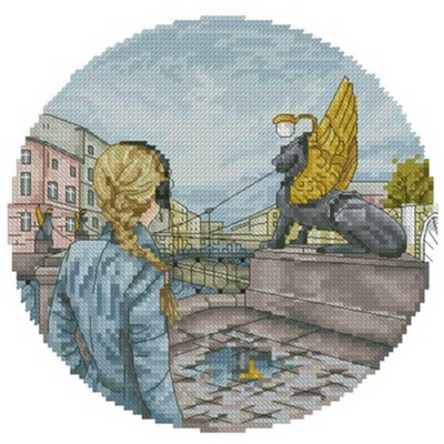 Tüdrukute reisimustrid loendatavad ristpisted 11CT 14CT 16CT 18CT hulgimüük Hiina ristpistete komplekt tikandi näputöökomplektid