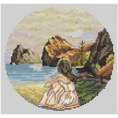 Tüdrukute reisimustrid loendatavad ristpisted 11CT 14CT 16CT 18CT hulgimüük Hiina ristpistete komplekt tikandi näputöökomplektid