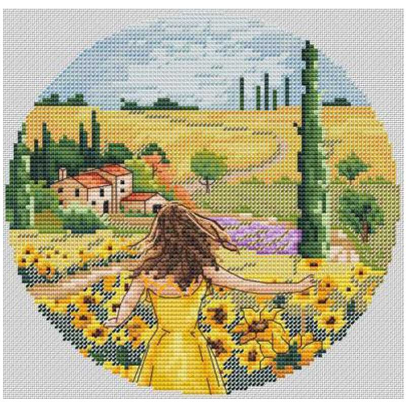 Tüdrukute reisimustrid loendatavad ristpisted 11CT 14CT 16CT 18CT hulgimüük Hiina ristpistete komplekt tikandi näputöökomplektid