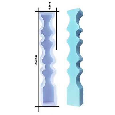 Loominguline laineline riba küünal, silikoonvorm, DIY geomeetriline sammasküünla valmistamine seebivaigust vorm jõulukingitused käsitöö kodusisustus