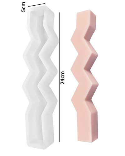 Loominguline laineline riba küünal, silikoonvorm, DIY geomeetriline sammasküünla valmistamine seebivaigust vorm jõulukingitused käsitöö kodusisustus