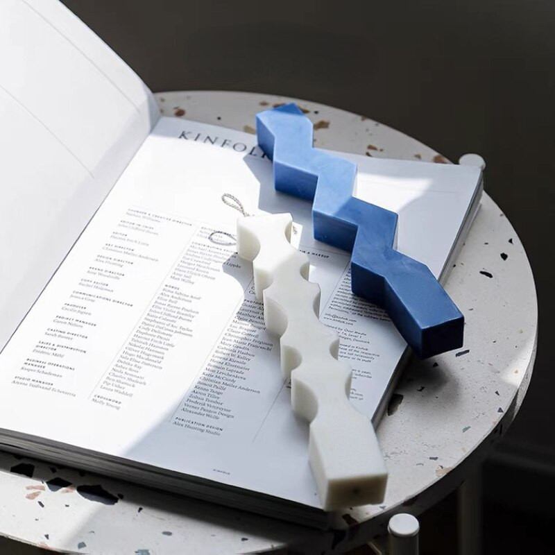 Loominguline laineline riba küünal, silikoonvorm, DIY geomeetriline sammasküünla valmistamine seebivaigust vorm jõulukingitused käsitöö kodusisustus