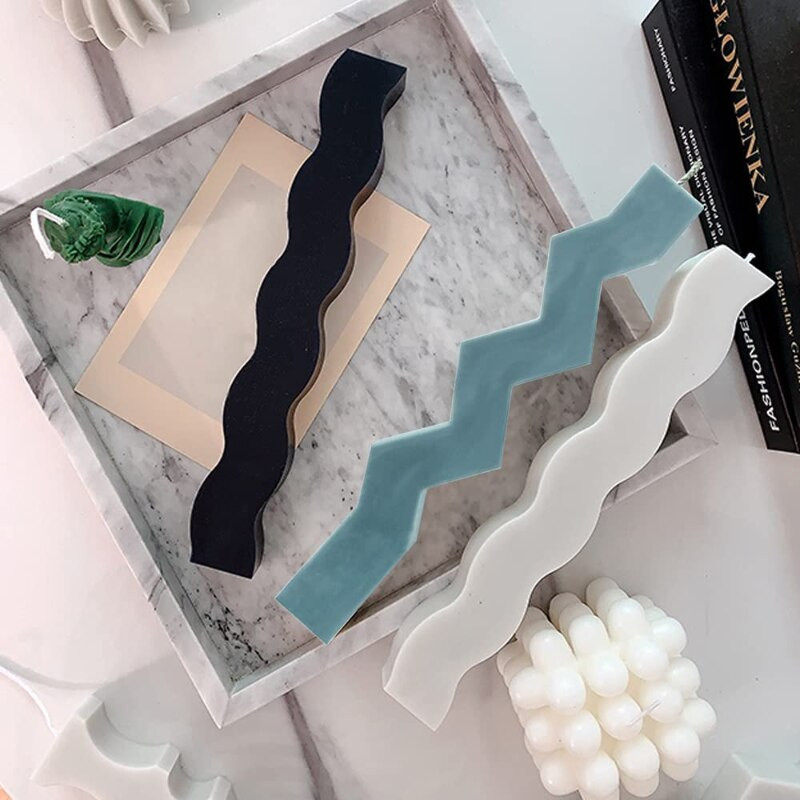 Loominguline laineline riba küünal, silikoonvorm, DIY geomeetriline sammasküünla valmistamine seebivaigust vorm jõulukingitused käsitöö kodusisustus