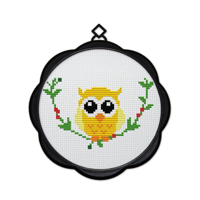 Μικρό απλό κέντημα ζώο ελαφιού κουκουβάγια καμηλοπάρδαλη μικρό ψάρι κιτ σταυροβελονιάς αρχάριος παιδικό κέντημα κορνίζα φόρτωσης