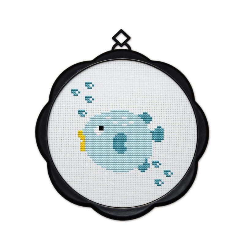 Μικρό απλό κέντημα ζώο ελαφιού κουκουβάγια καμηλοπάρδαλη μικρό ψάρι κιτ σταυροβελονιάς αρχάριος παιδικό κέντημα κορνίζα φόρτωσης