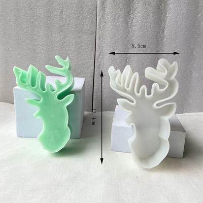 Veliki silikonski kalup za svijeće Životinjski cvijet Geometrijski oblik Komplet za izradu svijeća Aromaterapija Kalup za pecivo od gipsane smole Dekoracija automobila
