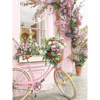 Maastik lilleauto Eiffeli torn DIY 11CT tikandid ristpistes komplektid käsitöö näputöö komplekt prinditud lõuend dropshipping