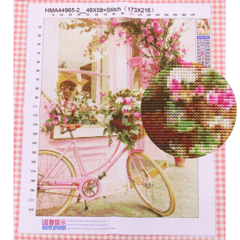 Maastik lilleauto Eiffeli torn DIY 11CT tikandid ristpistes komplektid käsitöö näputöö komplekt prinditud lõuend dropshipping