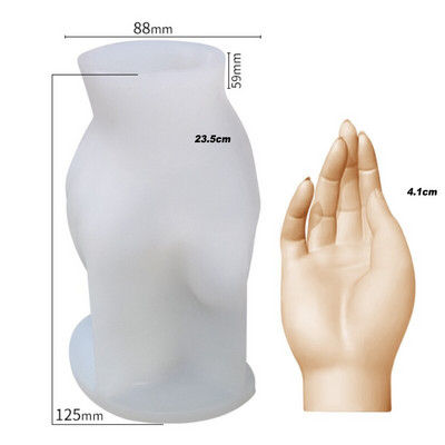 Mother`s Hand Mother`s Hand Mother`s Silicone Candle Cald Hold Baby Stroking Angel Girl Σαπούνι Ρητίνη γύψου Κύβος πάγου Φόρμα ψησίματος Δώρα διακόσμηση σπιτιού