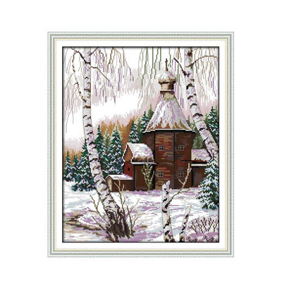 Joy Sunday Ristpistes Tikkimiskomplekt Prindimustrid The Early Frost 11CT 14CT Näputöö Dekoratsioon Counted Kangast niidikomplekt