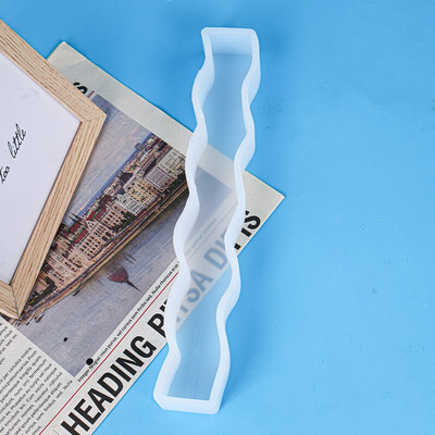 Καλούπι σιλικόνης για μακρύ κερί ευρωπαϊκού τύπου DIY Εργαλείο κατασκευής κεριών με αρωματικό σαπούνι από ρητίνη απλού στυλ Διακόσμηση σπιτιού Καλούπι κεριών