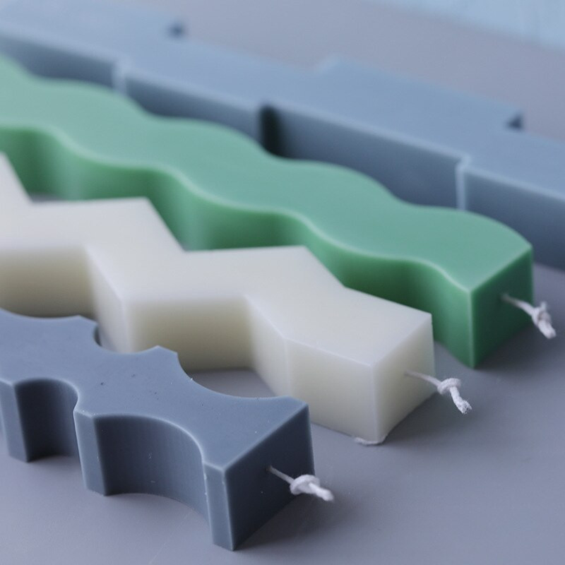 Καλούπι σιλικόνης για μακρύ κερί ευρωπαϊκού τύπου DIY Εργαλείο κατασκευής κεριών με αρωματικό σαπούνι από ρητίνη απλού στυλ Διακόσμηση σπιτιού Καλούπι κεριών