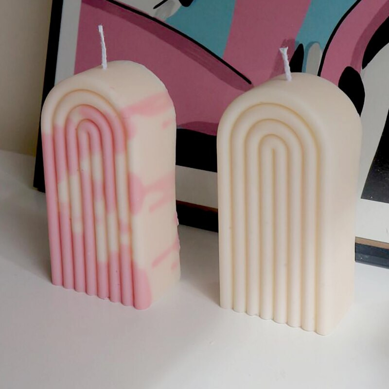 Σχήμα U Rainbow Bridge Καλούπι σιλικόνης DIY Κερί Δημιουργικό καλούπι κεριού με τοξωτή πόρτα σε σχήμα Ν Μορφή αρωματοθεραπείας από ρητίνη γύψου