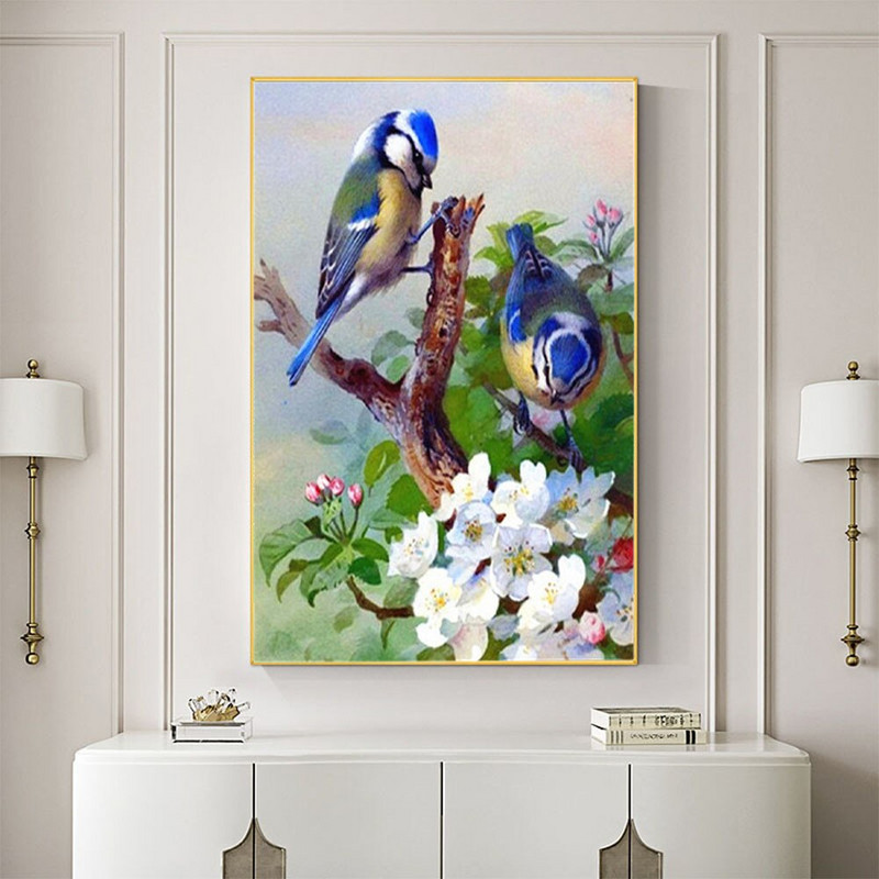 Animal Bird DIY 11CT Κιτ κεντήματος σταυροβελονιά Σετ κεντήματα χειροτεχνίας Βαμβακερή κλωστή τυπωμένο καμβάς σχέδιο διακόσμησης σπιτιού