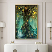 Landscape Flower DIY Cross Stitch 11CT Κιτ κεντήματος Σετ χειροτεχνίας βελονιάς Βαμβακερή κλωστή τυπωμένο καμβάς Διακοσμητικό σπίτι Έκπτωση