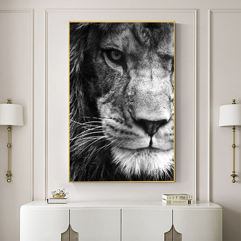 Tiger Lion Wolf Owl DIY 11CT Κιτ κεντήματος με σταυροβελονιά Σετ χειροτεχνίας κεντήματος Βαμβακερή κλωστή τυπωμένο καμβάς Δωμάτιο σπιτιού