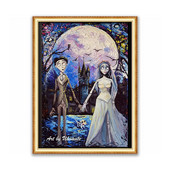 Tim Burton DIY 11CT Tikandid Ristpistekomplektid Käsitöö näputöökomplekt Puuvillane niit Trükitud lõuend Kodukaunistus Dropshipping