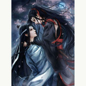 Mo Dao Zu Shi DIY 11CT ristpistes tikkimiskomplektid Näputöö Käsitöökomplekt Puuvillane niit Trükitud lõuend Kodukaunistuse hulgimüük