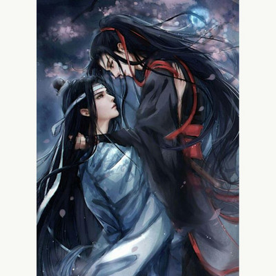 Mo Dao Zu Shi DIY 11CT ristpistes tikkimiskomplektid Näputöö Käsitöökomplekt Puuvillane niit Trükitud lõuend Kodukaunistuse hulgimüük