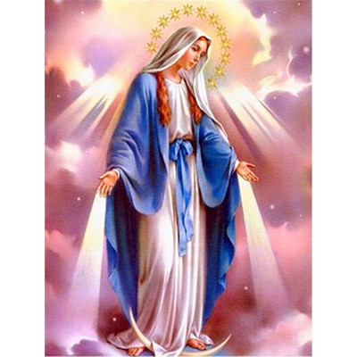 Eņģeļu reliģija DIY izšūšana 11CT krustdūrienu komplekti rokdarbu komplekts kokvilnas diegiem apdrukāts kanvas mājas dekoru izpārdošana