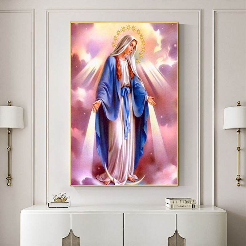 Angel Religion DIY Ebroidery 11CT Κιτ Σταυροβελονιάς Σετ χειροτεχνίας βελονιάς Βαμβακερή κλωστή τυπωμένο καμβά διακόσμηση σπιτιού Έκπτωση