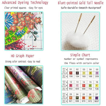 Ζώο σκύλος Λαμπραντόρ DIY Cross Stitch 11CT Κιτ κεντήματος Σετ χειροτεχνίας βελονιάς Βαμβακερή κλωστή τυπωμένο καμβάς Πώληση σπιτιού