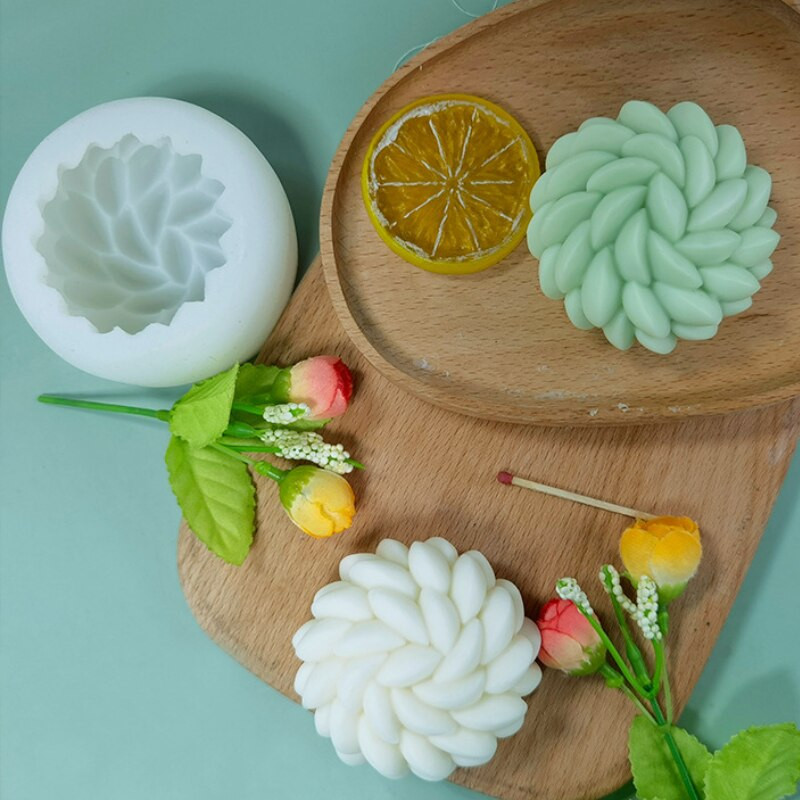 Santa Ana λουλούδι Καλούπι κεριών σιλικόνης DIY παχύφυτα Κεριά κατασκευή χειροποίητο σαπούνι ρητίνης άργιλο καλούπι Δώρο Art Craft Διακόσμηση σπιτιού