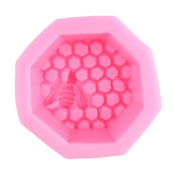3D восъчни форми за свещи с пчелна пита Пчелен силиконов фондан Форма за ръчно изработен сапун Епоксидна смола Форма за шоколадови бонбони Инструменти за декориране на торти