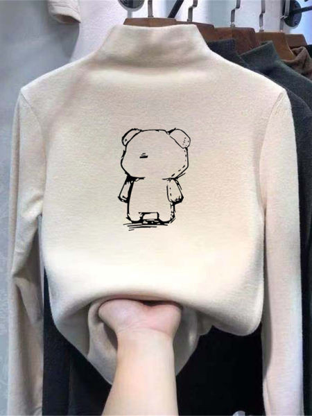 Polo krae ja trükiga lastepluus