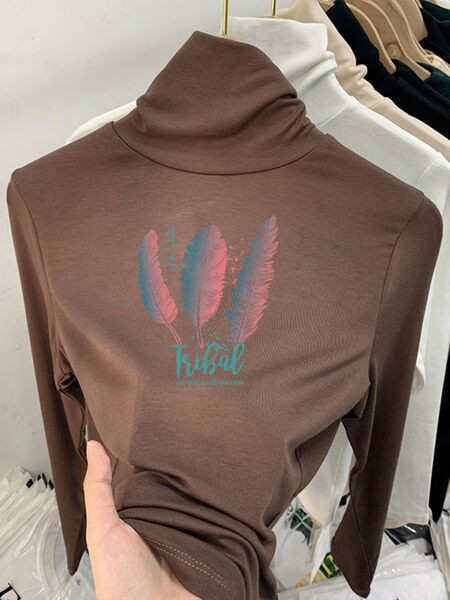 Laste vabaaja pluus kõrge polo kraega