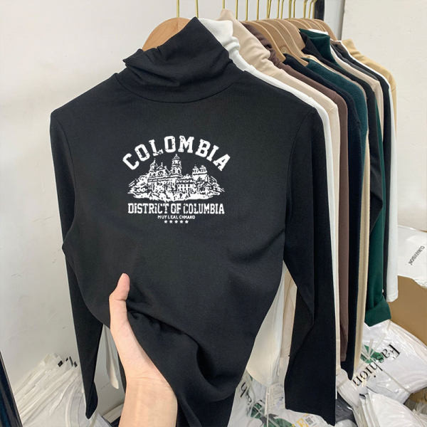 Polo kraega prindi ja aplikatsiooniga vabaaja pluus tüdrukutele