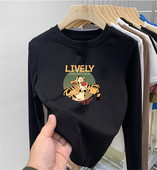 Laste vabaaja ümmarguse kaelusega pluus tüdrukutele