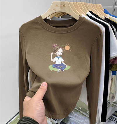 Laste vabaaja ümmarguse kaelusega pluus tüdrukutele