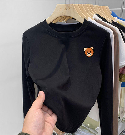 Laste vabaaja ümmarguse kaelusega pluus tüdrukutele