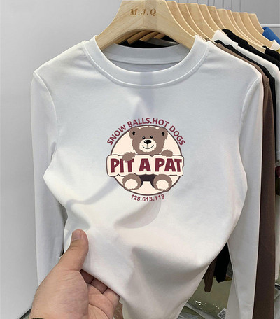 Laste vabaaja ümmarguse kaelusega pluus tüdrukutele